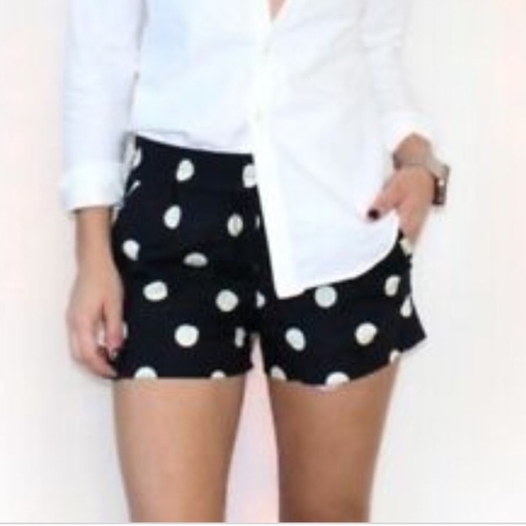 J. Crew Pants - J. Crew Polka Dot Boardwalk Linen Shorts